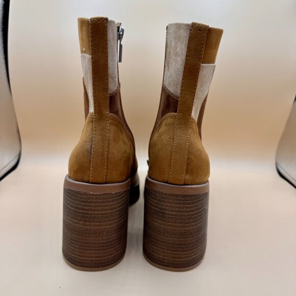 Universal Thread Patchwork Ankle Boots - Brown and Tan - Picture 7 of 8